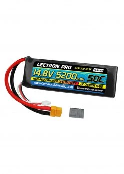 Common Sense RC 4S5200-50SX - 14.8V 5200mAh 50C Lipo Battery Soft Pack with XT60 Connector + CSRC Adapter