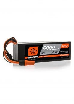 Spektrum SPMX50004S100H5 - 14.8V 5000mAh 4S 100C Smart HC LiPo Battery: IC5